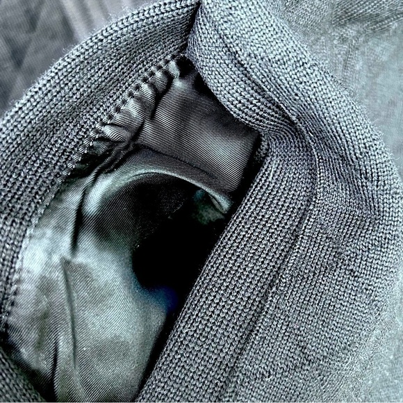 ST. CROIX Men's Full Zip Cardigan Quilted Black Sweater Vest Wool Blend Size XL - Picture 6 of 8